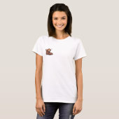 Adorable Sleeping Puppy Inside Worn Leather Boot T-shirt (Voorkant volledig)