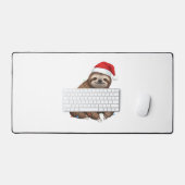 Adorable Sloth enveloppé dans les lumières de vaca (Clavier et souris)