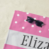 Adorable Sloth Nom Turquoise serviette de plage de (En situation)