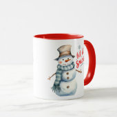 Adorable Snowman Christmas Mug (Devant droit)