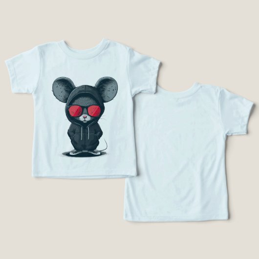 Adorable Souris Bébé Tee (Design Recto & Verso)