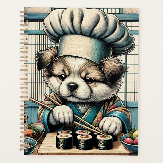 Adorable Sushi Chef Chiot (Devant)