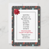 Adorable Sweater Party Golden Retriever Invitation (Dos)