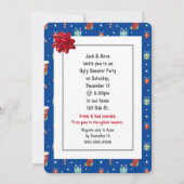 Adorable Sweater Party Golden Retriever Invitation (Dos)