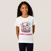 Adorable T-Shirt Bunny Pâques Pour Enfants (Devant entier)