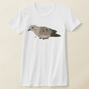 Adorable T-shirt graphique de colombe en deuil