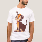 Adorable T-shirt Homme Chiot (Devant)