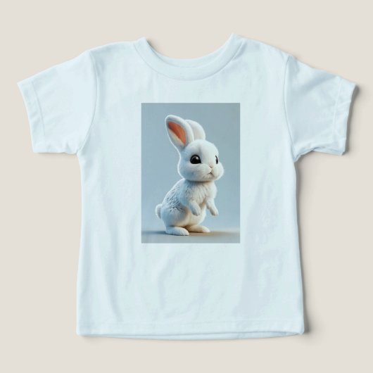 Adorable T-shirt lapin bébé (Design Recto)
