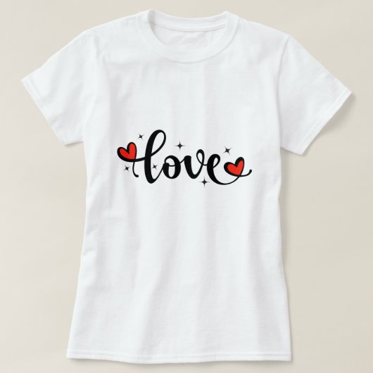 Adorable T-shirt LOVE pour les filles - Perfect Va (Design devant)