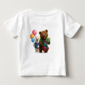 Adorable T-Shirt Pour Enfants Trio Ours - Panda, B (Dos)