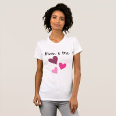 Adorable T-shirts 'Maman & Me' pour femmes / Fille (Devant entier)