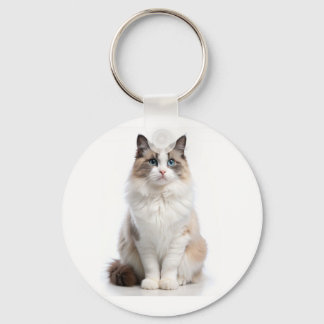Adorable Tabby Cat with Bright Eyes Sleutelhanger