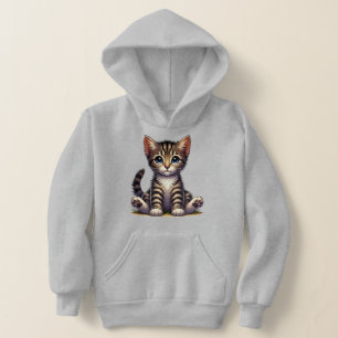 Adorable Tabby Kitten Aux Yeux Bleus