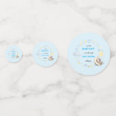 Adorable table bleue Confetti (Derrière)