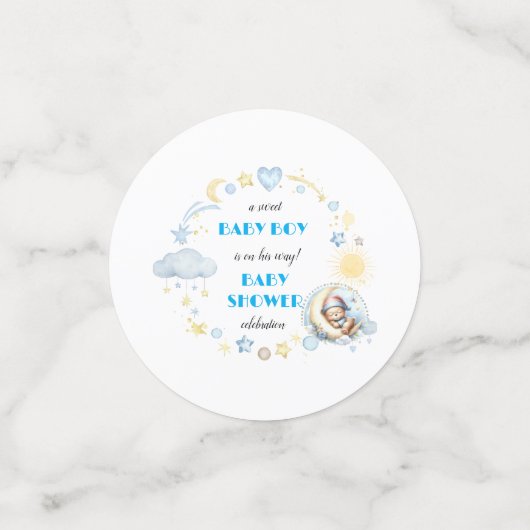 Adorable table bleue Confetti (Petit recto)