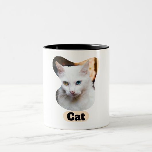 adorable tasse de chat (Centre)