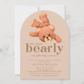Adorable Teddy Bear Baby shower Invitation (Devant)
