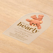 Adorable Teddy Bear Baby shower Invitation (Poser)