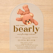 Adorable Teddy Bear Baby shower Invitation (Recto)