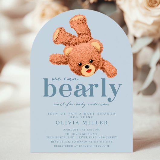 Adorable Teddy Bear Baby shower Invitation