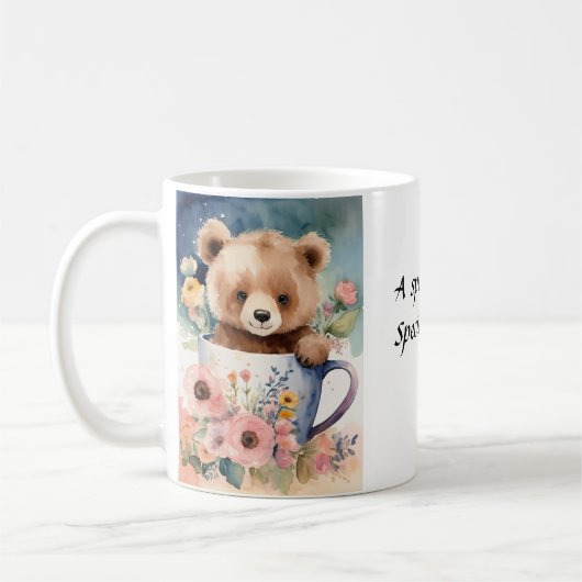 Adorable Teddy Bear Mug - parfait pour un moment c (Gauche)