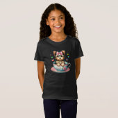 Adorable Terrier dans un Tshirt Teacup (Devant entier)