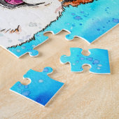 Adorable Tricolor Corgi Aquarelle Puzzle (Côté)