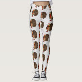 Adorable Turquie Thanksgiving Leggings (Devant)