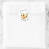Adorable Twins Sloth Baby Douche Favoriser Sticker (Sac)