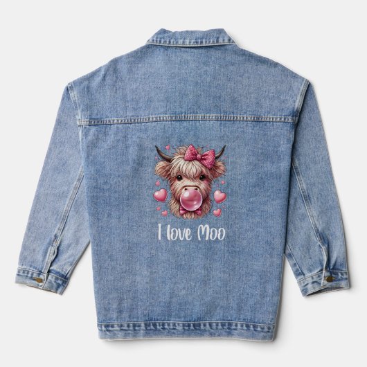 Adorable Vache de Saint-Valentin (texte blanc) (Verso)