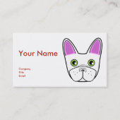 Adorable Visage de Chien-taureaux français - Carte (Devant)