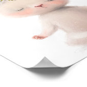 Adorable Watercolor Konijn Meditatie | Muurprint Poster (Hoek)