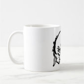 Adorable Winnie l'Ourson Eeyore croquis Café Mug (Gauche)