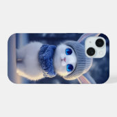  adorable winter-themed iPhone 15 hoesje (Achterkant horizontaal)