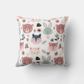 Adorable Woodland Creatures With Hearts Kussen (Achterkant)