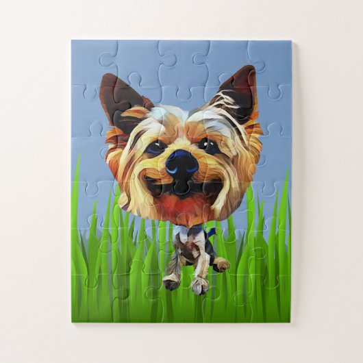 Adorable Yorkshire Terrier 30 Piece Puzzle (Vertical)