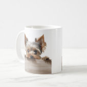 adorable yorkshire terrier photo mug (Devant gauche)