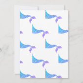 Adorable Zeemeerminstaart Baby Shower Kaart (Achterkant)