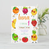 AdorableFruit Invitation Anniversaire (Debout devant)