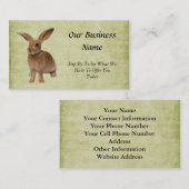 Adorablement Mignonne - Bunny-Volet-Biz Carte (Devant / Derrière)
