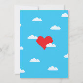 Adorablement Nerdy Invitations de mariage à 8 bits (Dos)