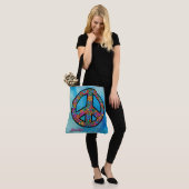 Adorables Bohemian Peace Symbol Custom Draagtas (Op model)
