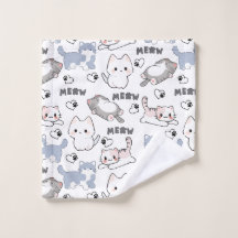 Adorables chatons dodus et cœurs Meow