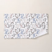 Adorables chatons dodus et cœurs Meow (Serviette à main)