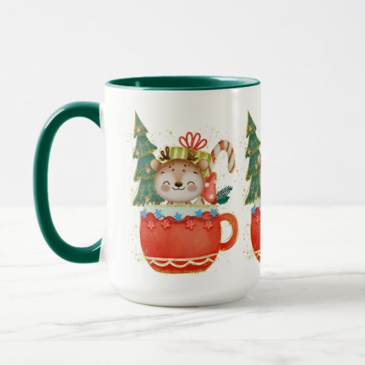 Adorables Christmas Sweet Reindeer Mug (Gauche)