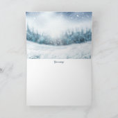 Adorables Custom Wolf in Sneeuwblank Card Feestdagen Kaart (Binnen)