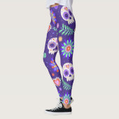 Adorables Day of the Dead Calavara Style Yoga Leggings (Links)