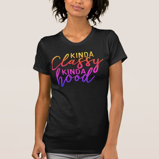 Adorables Funny Quote Kinda Classy T-shirt (Voorkant)