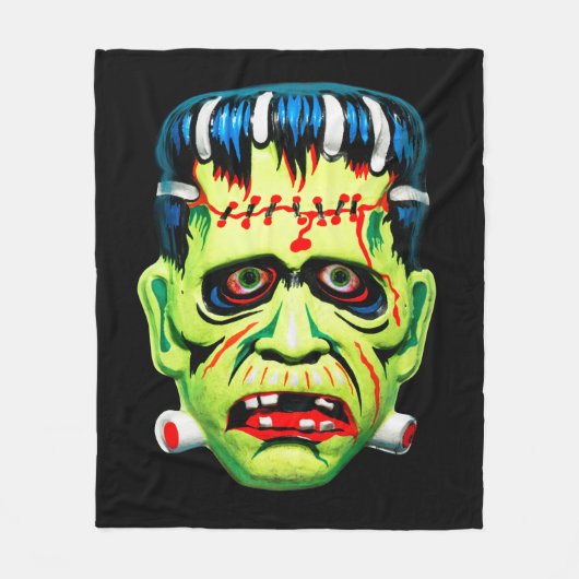 Adorables Halloween Scary Monster Mask Fleece Deken (Voorkant)