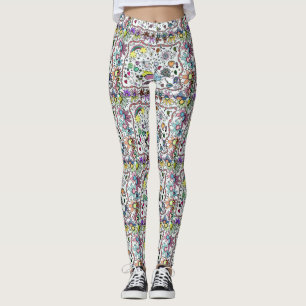 Adorables Happy Joy Joy Doodles Leggings